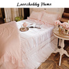 laceshabby法式复古风格粉色，立体绣花蕾丝婚庆，家纺床品床裙