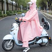 雨衣电动车摩托车男款长款全身防暴雨，单人套装成人带袖骑行雨披女