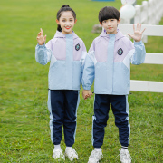 小学生秋冬校服套装班服幼儿园园服儿童校服春秋装风衣三件套