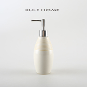 KULE HOME 酒店高档陶瓷乳液瓶按压洗手液瓶沐浴露洗发水分装瓶子