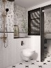 法式奶油风兔子花砖卫生间厨房300*600柔光墙砖浴室厕所防滑地砖