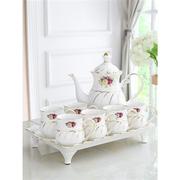 茶云艺云欧式茶具套装家用杯子，6只装简约现代客厅陶瓷下午茶茶杯