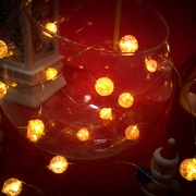 LED球形灯礼盒装饰灯串生日蛋糕布置摆件圣诞节彩灯节日氛围灯
