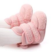 婴儿护脚棉靴鞋子冬季软底宝宝学步棉鞋0-1岁2雪地靴加绒加厚保暖