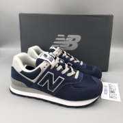 New Balance NB574系列深蓝男女舒适复古百搭休闲跑步鞋 ML574EVN