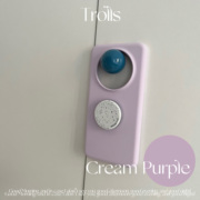 Trolls奶芋蛋糕韩国ins奶油紫色液态硅胶手机壳华为mate60pro+适用苹果15小米14Ultra/S18软糯全包findx7