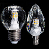 钻石k9水晶灯泡5瓦，透明菱角装饰泡，蜡烛灯led中性光4000k光源