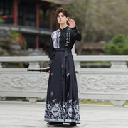 新中式国风改良马面裙半身裙子日常可穿古风半裙夏季男女情侣装