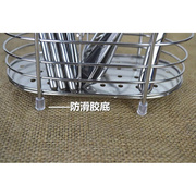 。筷子筒 筷笼桶挂式韩304不锈钢收纳盒架多功能沥水创意篓吸盘家