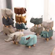 实木卡通动物儿童凳子创意小椅子牛凳大象沙发凳板凳换鞋凳家用