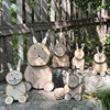 创意实木小兔子卡通造型多肉花盆，幼儿园装饰花园，庭院摆件环创道具