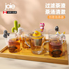 joie茶漏茶滤器办公室创意懒人挂杯可爱泡茶神器不锈钢茶叶过滤器