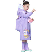 儿童雨衣男童女童小学生幼儿园可背书包上学专用雨衣套装防水全身