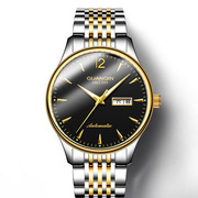 冠琴全自动日历机械手表钢带瑞士镂空品牌男商务精钢国产腕表