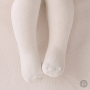 韩国进口0-18个月婴儿童棉质连裤袜子男女宝宝秋冬毛圈加档打底裤