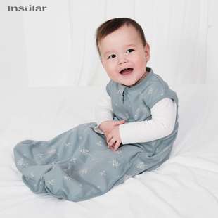 新生儿全棉睡袋宝宝无袖，睡袋精梳棉0-18个月，婴儿无袖印花睡袋