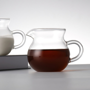 mrwater玻璃咖啡奶盅小号分享壶倒奶牛奶壶意式，浓缩耐热玻璃奶罐