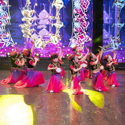 。幼儿园六一舞蹈服装新疆少数民族演出服61儿童节开场舞表演服女