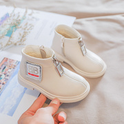 英国nextroad宝宝棉鞋婴儿，冬款软底1-3岁公主女童，加绒保暖小皮鞋
