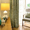 美式乡村田园窗帘客厅卧室落地窗，棉麻遮光定制窗帘布现代简约成品
