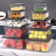 冰箱保鲜盒厨房食品级密封盒带盖食物分装塑料盒蔬菜水果收纳盒子