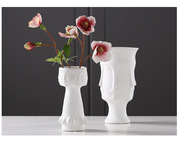 陶瓷花瓶摆件客厅简约人脸家居样板间软装创意北欧风格饰品摆设