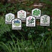 铸铁做旧蔬菜标记花插园艺杂货花园庭院阳台装饰蔬菜植物标签插牌
