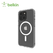 BELKIN贝尔金适用于苹果15手机壳透明磁吸MagSafe保护套15pro超薄抗菌全包防防摔防指纹iPhone15promax