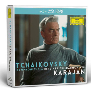 原版进口 柴可夫斯基 交响曲全集 卡拉扬 4CD+蓝光音频 4836978