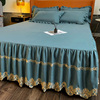 轻奢床裙式床罩单件防尘床垫保护套1.5米1.8床单床垫床笠加厚防滑