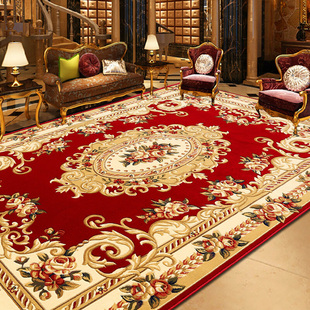万腾欧式地毯客厅加厚大沙发，茶几毯纯手工雕花家用卧室床边地毯