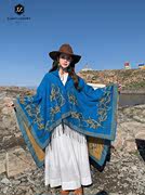 高档旅游穿搭披风斗篷外套连帽披肩外搭女民族风，新疆西藏云南丽江