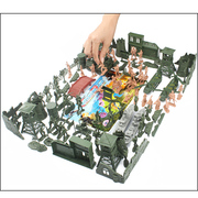 5cm兵人套装打仗小兵人玩具士兵军事模型儿童男孩子桌面沙盘游戏