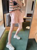 AMYOYOJA韩国 2023夏季淡粉色超吸睛贴布宽松显瘦百搭短裤女