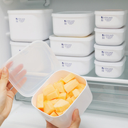 日本进口抗菌保鲜盒塑料密封食品级，冰箱专用收纳微波炉饭盒便当盒