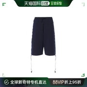 香港直发VETEMENTS 女士海军蓝大号棉质运动短裤 WSS18PA9 NAVY