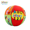 jollybaby宝宝手抓球婴儿球类玩具益智早教字母知训练摇铃布球