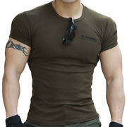 特种兵男装户外战术T恤上衣弹力紧修身短袖体恤纯棉透气健身运动