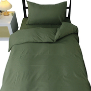 军训绿色被套单人学生床单三件套上下铺4被子全套一整套装床品六