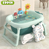 zppsn婴儿洗澡盆可折叠家用儿童洗澡桶可坐可躺宝宝浴盆沐浴桶