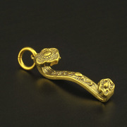 黄铜钥匙扣创意纯铜手工汽车挂件饰品如意个性精致复古潮