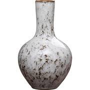 景德镇陶瓷花瓶摆件客厅，窑变汝金釉仿古瓷器，中式博古架装饰品