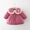 童装0-1-2-3岁4女宝宝冬装外套，女童洋气公主棉衣加厚婴儿秋冬服装