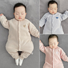 婴儿连体衣秋冬保暖夹薄棉新生儿，加厚睡衣0-2岁爬服宝宝长袖衣服