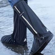 高筒雨鞋套徒步加厚防滑防沙脚套户外便携男女，雨天骑行雨靴高筒