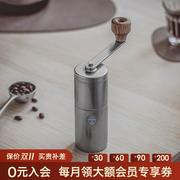 日本青芳磨豆机不锈钢咖啡豆研磨器，手动复古磨豆磨粉器手摇可调节
