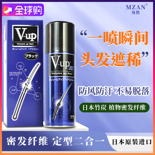 日本v-up头发增发补发遮盖稀疏发际线发缝，填充密发假发纤维粉喷雾