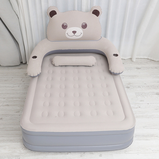 气垫床单人充气床垫打地铺冬季懒人床加厚小熊临时户外露营充气床