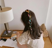 韩国女童发饰ins炫彩个性，假发辫子星星发夹，编发绳儿童流星卡子