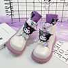 女童鞋子马丁靴春秋，款2024冬季加绒韩版儿童洋气炸街皮鞋